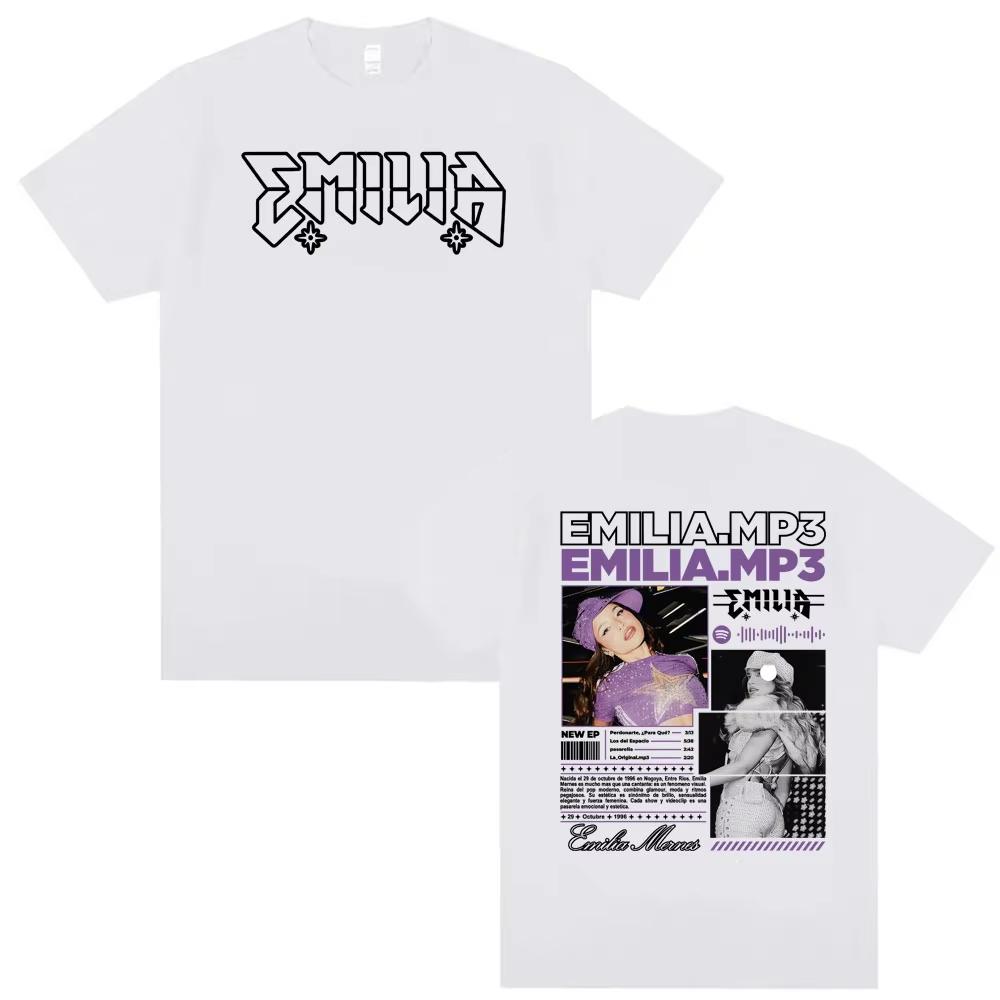 Singer Emilia Mernes MP3 Tour Graphic T-shirt Fashion Hip Hop Street T Shirt Men Women High Quality Comfort Tops Cotton T Shirts