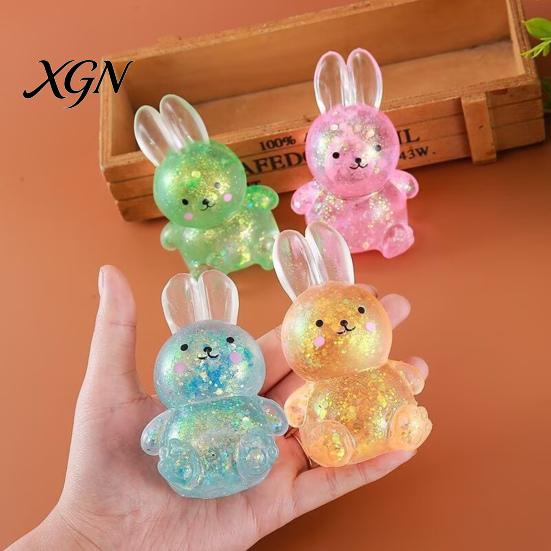 Girls Stress Relief Toy Rabbit Slow-Rising Squeeze Soft TPR Fidget for Cute Glutinous Texture Decompression Gadget Kids Adults Portable Novelty
