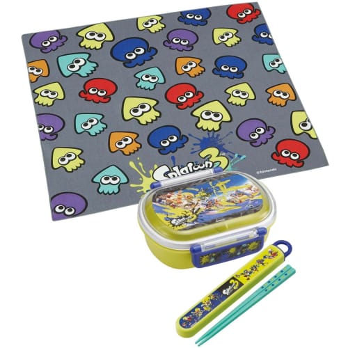 Skater Children's Lunch Box Lunch Cloth 43 x 43cm Kids Made in Japan Splatoon 3 Boys KB4