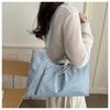 2026 New Korean Style Polka Dot Tote Bag, Silver Star Charm, Large Capacity Commuter Shoulder Bag for Women, Versatile Casual Tote Bag