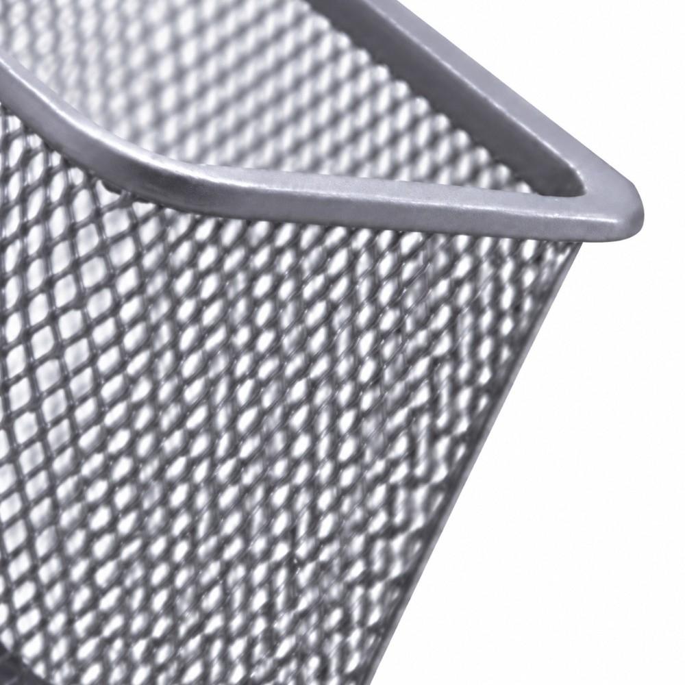 2 pcs Solid Structure Storage Bucket Metal Square Storage Tube Desktop Organizer Makeup Storage