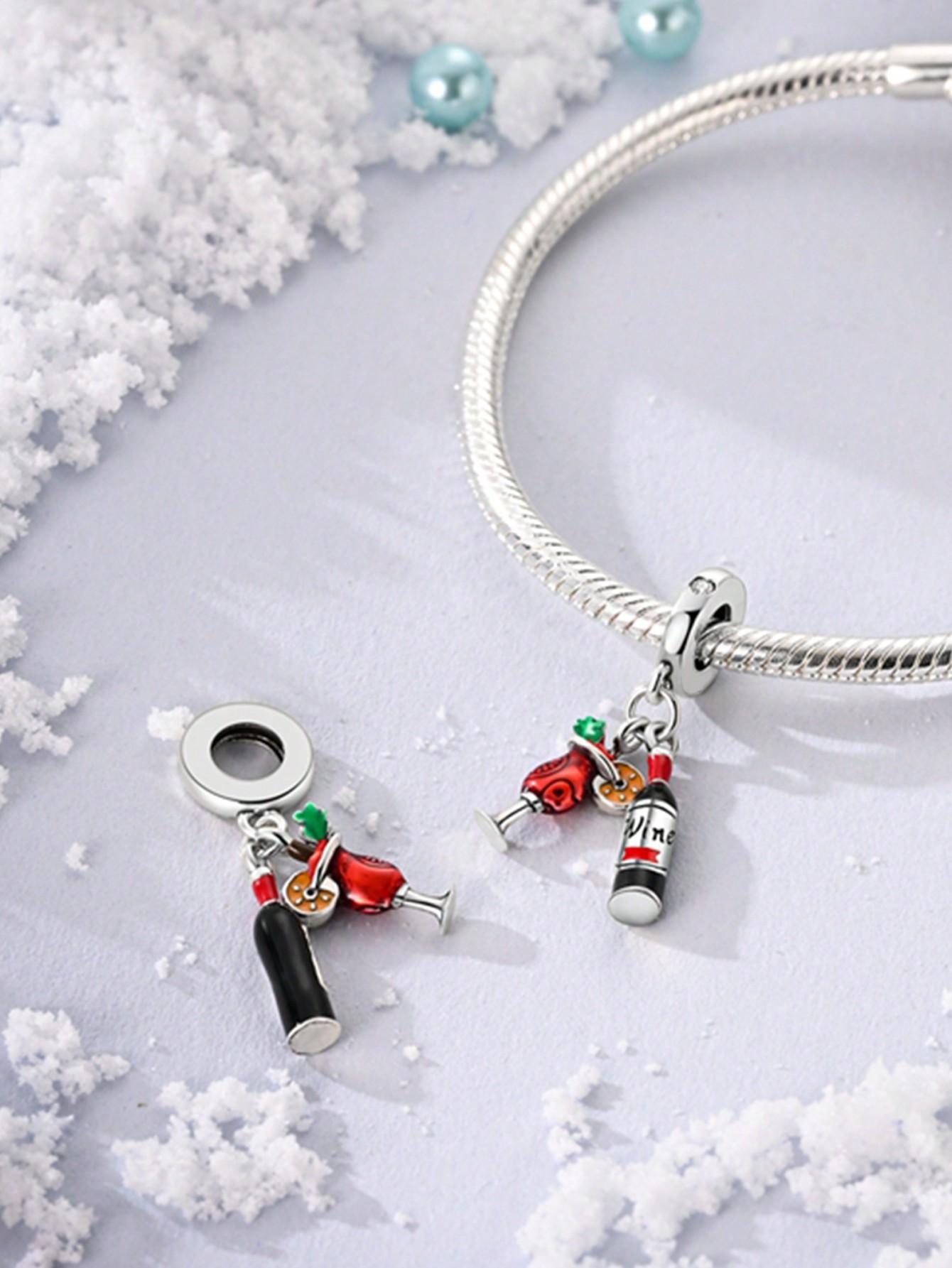 

Charm Bead Charms Plata Beer Wine Coffee Beans Bead Charms Charm copper Plated Compatible With Charm Bead Charms Authentic Bracelets for Jewellery Mak