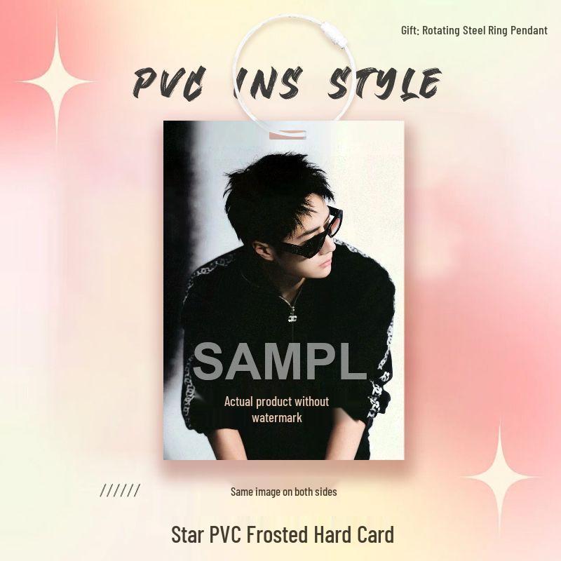 Wang Yibo Star Card Idol PVC Pendant for Ita Bag Decoration