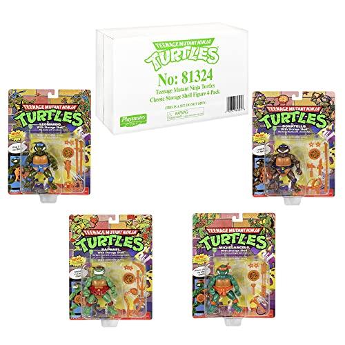 Teenage Mutant Ninja Turtles Playmates Toys Teenage Mutant Ninja Turtles Classic 4-Zoll Schildkröten 4er-Pack Figurenset 81324