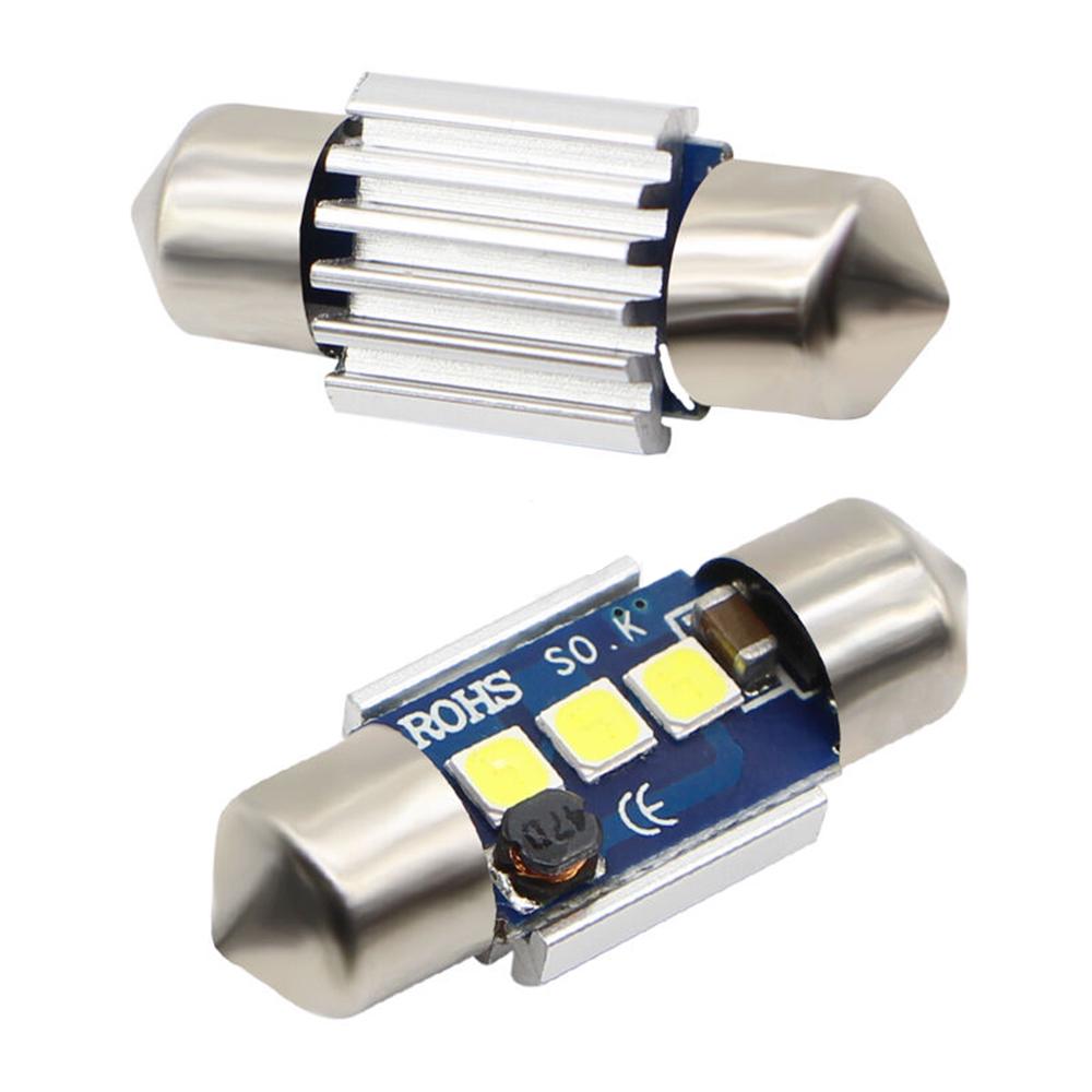 4x 31MM Festoon 3030 6SMD OSRAM Chips C5W Dome Canbus Car LED Light Bulbs White