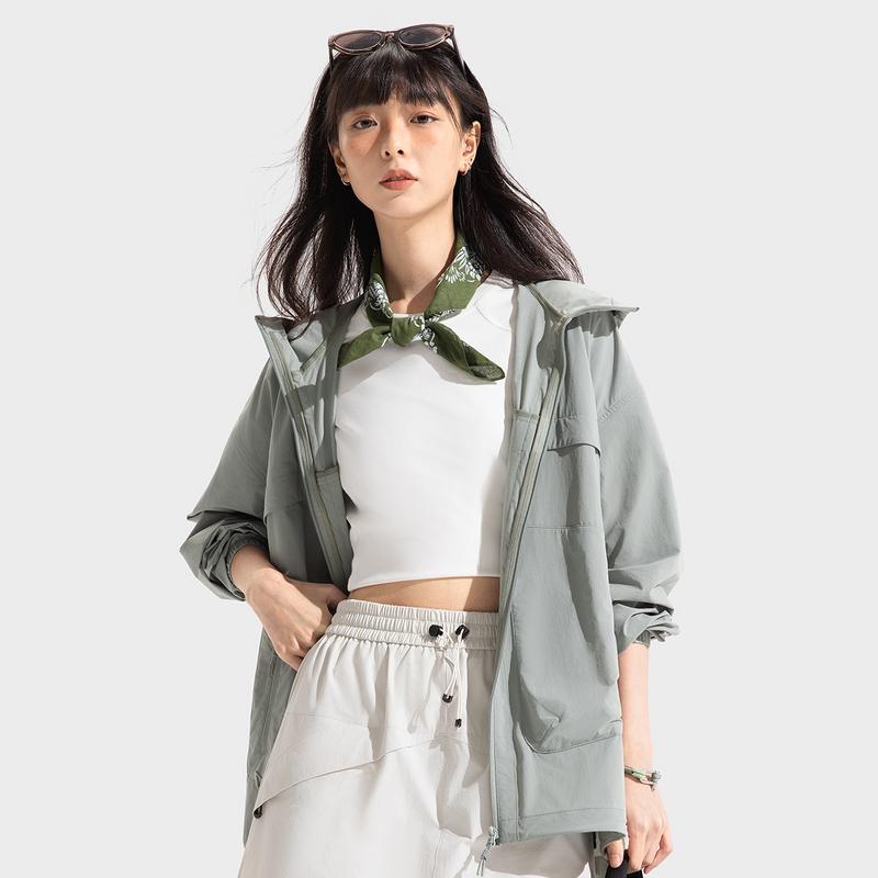 Li Ning Outdoor Series Sports Casual Simple Solid Color Hooded Zipper Loose Fashion Versatile Windbreaker Unisex Outerwear AFDVF47-5