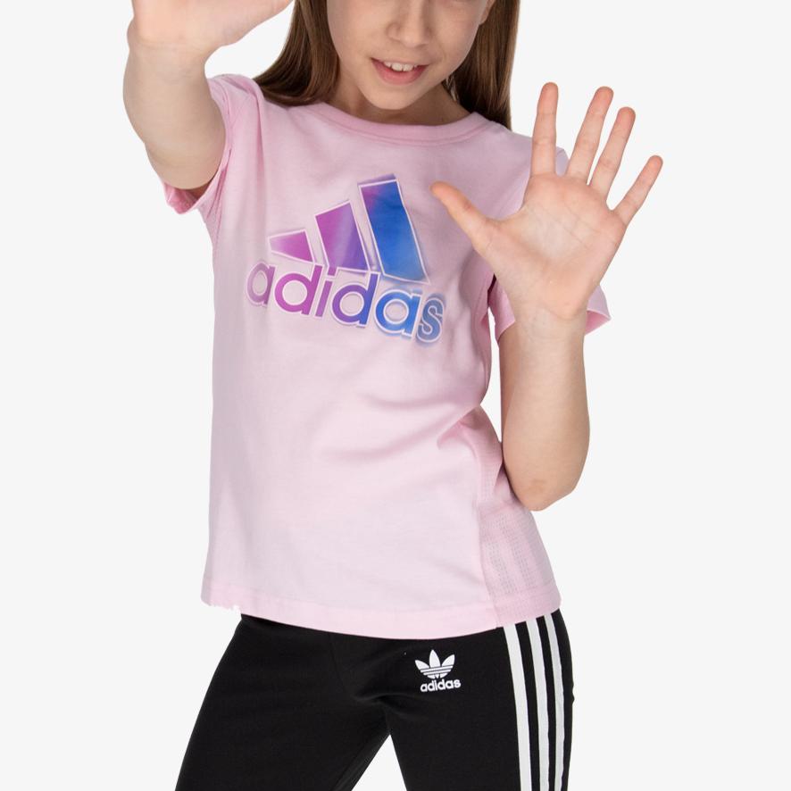Adidas Kids T Shirts Crew Neck Moderate HE0038