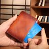 Luxury Men's Top Layer Cowhide Trifold Wallet RFID Blocking Protection ID Window, 8 Ample Card Slots, 2 Deep Cash Pockets, Premium Money Bag