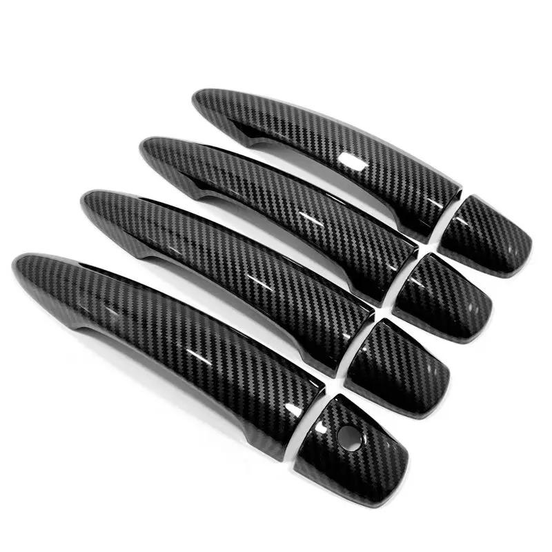 Cars Accessories Door Handle Cover For Nissan Altima - Carbon Fiber Silver Car Decoration Styling Upgrade Modify A Car