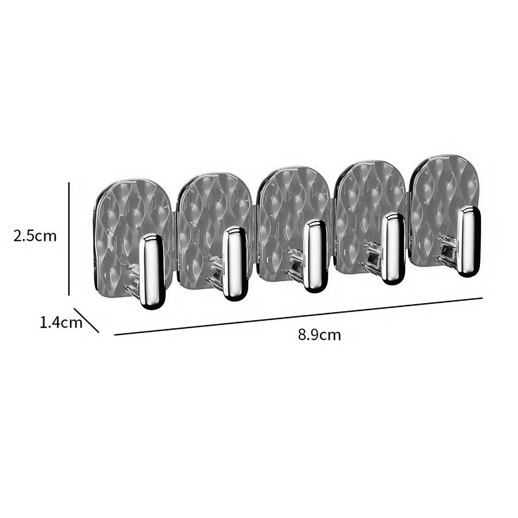 Detachable Mini Adhesive Hooks - No-Punch, Traceless, Wall-Mounted for Cabinet or Door Back Storage