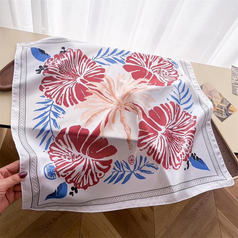 Korean Unique Printed Square Scarf For Women Fashion Accessory