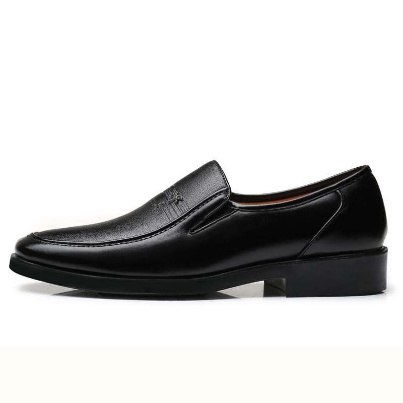 Formal Shoes for Men Slip On Casual Business Shoes Fashion Office Worker Men's Leather Shoes