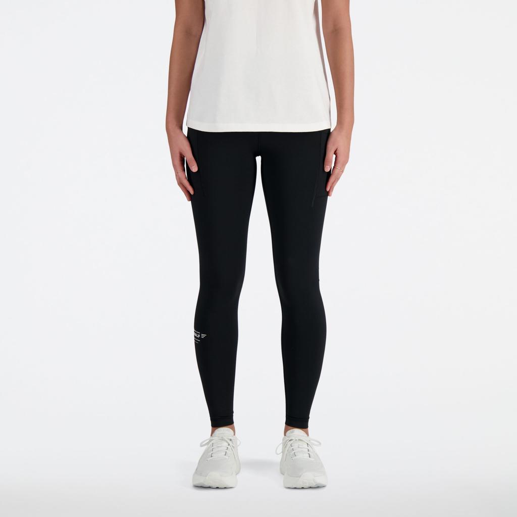 New Balance United Airlines NYC Half NB Sleek Pocket High Rise Legging 27 WP41275CBK