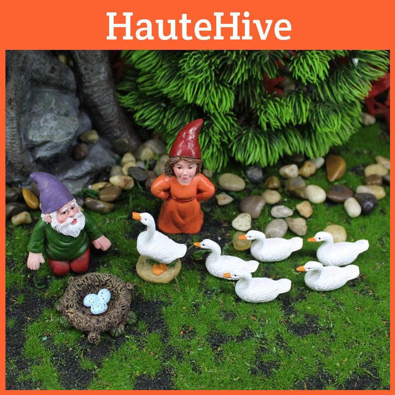 Model Dwarves Resin Simulated Duck Tabletop Figurine Micro Ornament Landscape