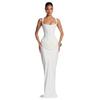 2026 European Style Spring Solid Color Sleeveless Slim-fit Pleated Square Neck Dress