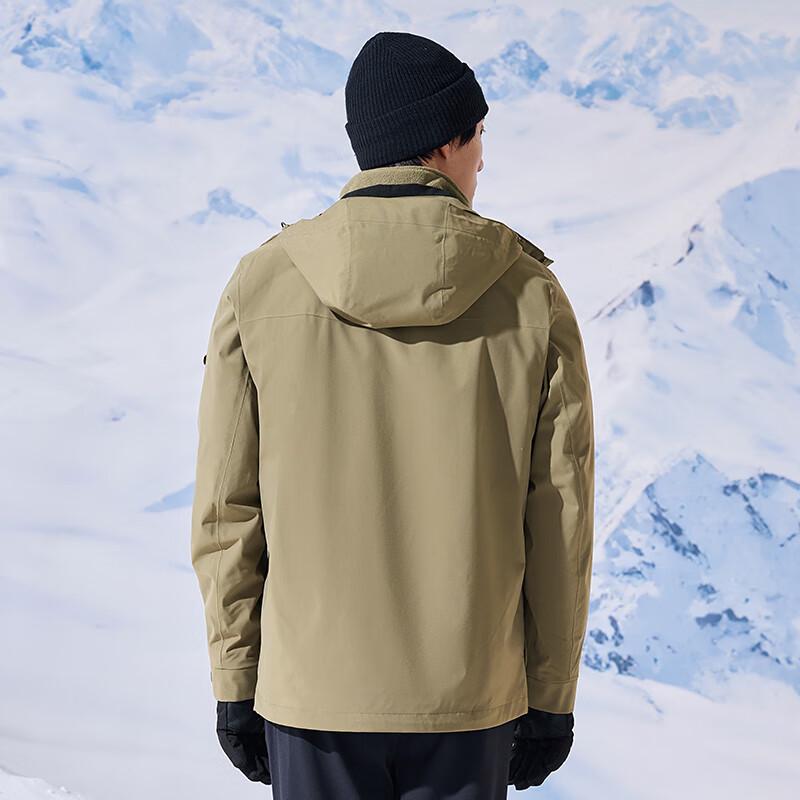 TOREAD Men's 3-in-1 Outdoor Fleece-Lined Jacket