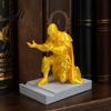 Personalized Gothic Home Decor 3D Printed Knight Pen Holder Kneeling Stand Exquisite Statue Organizer Sculpted Statue Creative Desk for Office