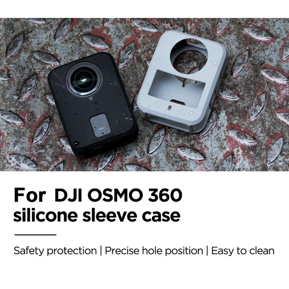 Silicone Case for DJI Osmo 360 Soft Protective Case Battery Side Open  All-Round Protect Action Camera Accessories