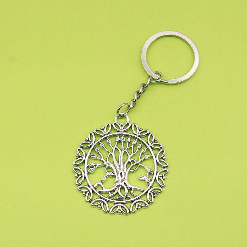 Tree of Life Round Keychain Pendant - Best Seller