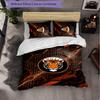 Hull City Football 3-teiliges Bettwäsche-Set Weiches Bettbezug-Set mit Kissenbezügen Bedrucktes Schlafzimmer-Deko-Set für Zuhause