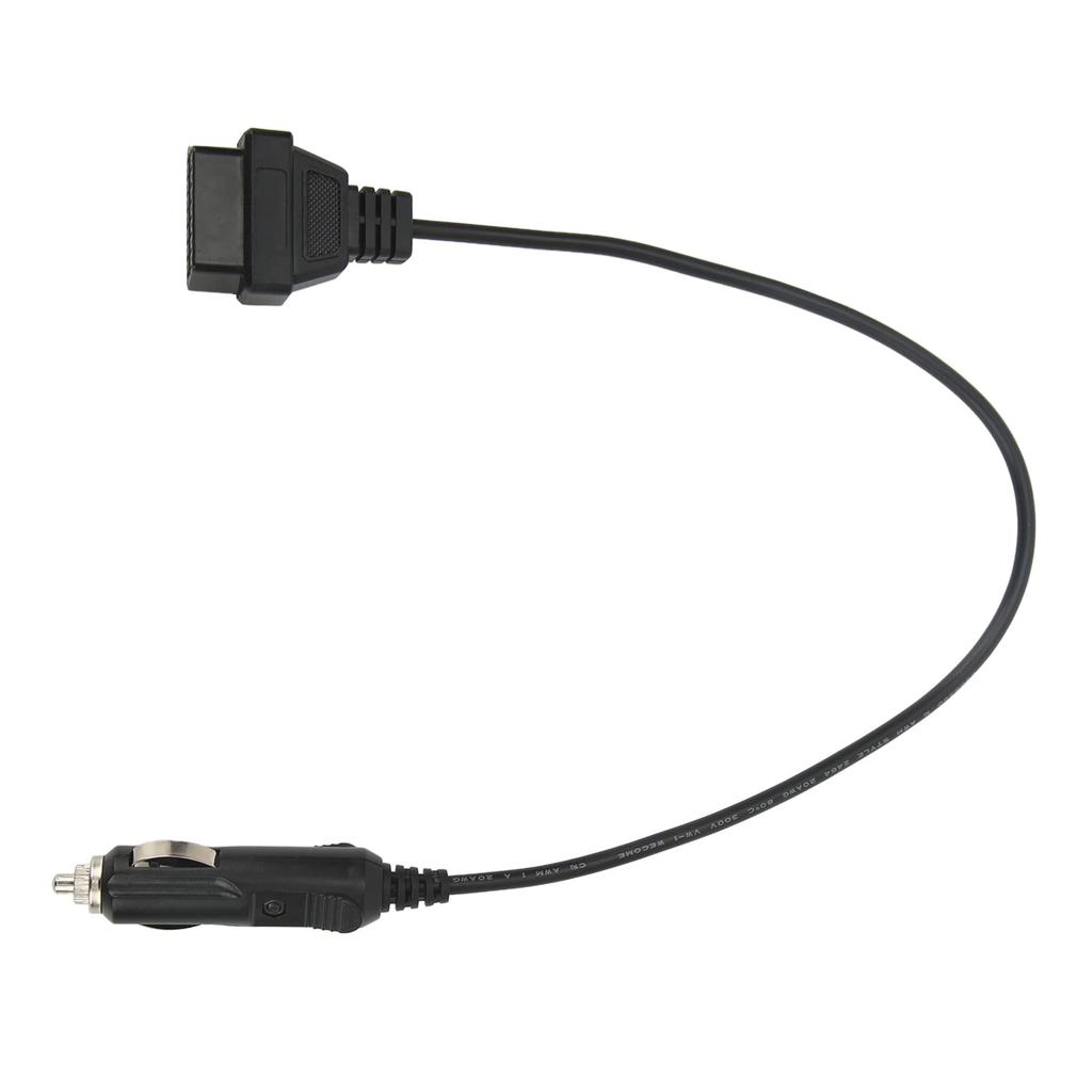 OBD2 Male To Cigarette Lighter Cable Emergency Power Memory Saver Diagnostic Adapter Cable