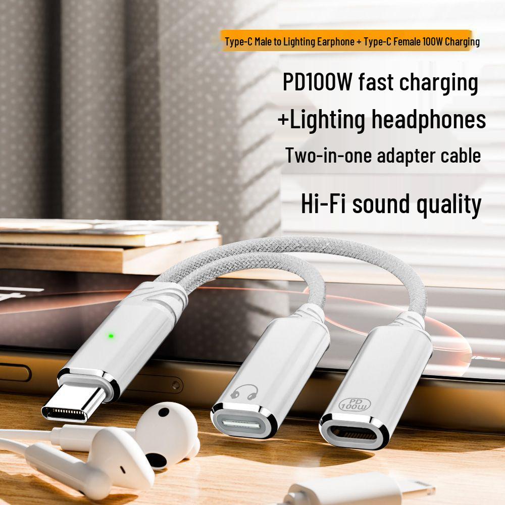 Apple 16 Lightning Earphone & PD100W Type-C Fast Charging Cable
