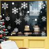New Year Wallpaper Christmas Glitter Snowflake Window Sticker Electrostatic Wall Stickers Snowflake Door Glass Decor