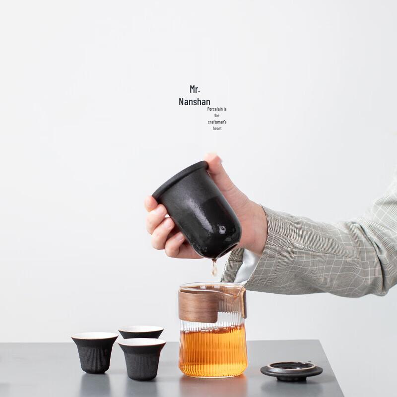 Portable Japanese Glass Travel Tea Set