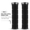 WEST BIKING Bicycle Handle Bar Grips Mountain Bike Soft Single-sided Locking Handlebar Cover Plug Rubber Non-slip Cycling Grips