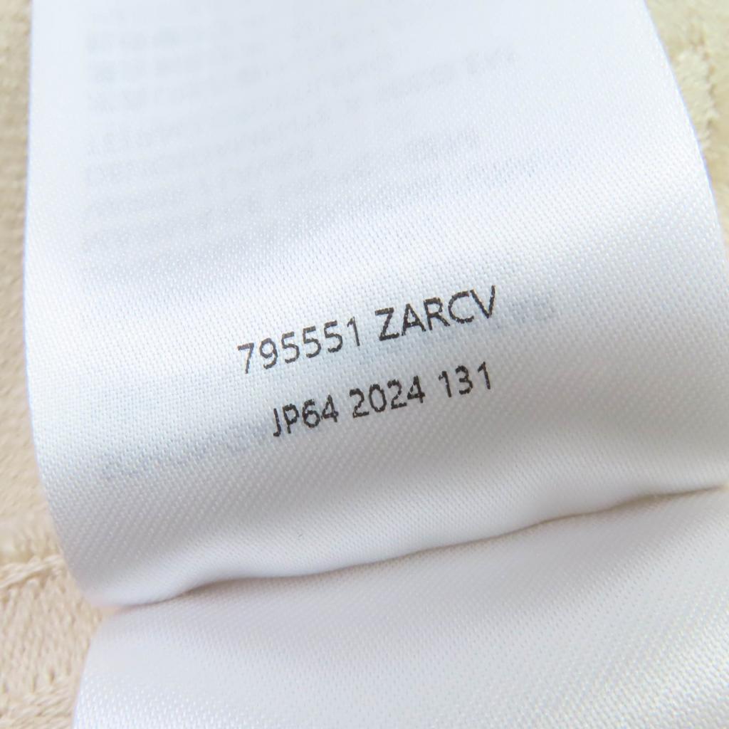 Ausgezeichneter GUCCI Schal GG Jacquard Große Decke beige Wolle Damen 795551 Gebraucht