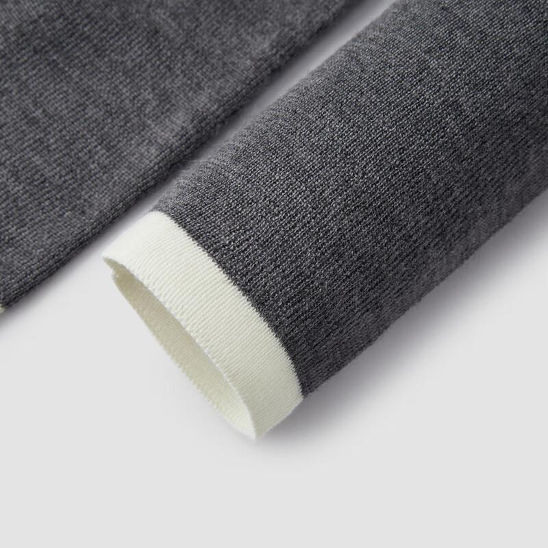 Semir Women's Cropped Faux Two-Piece Wool Blend Knit Sweater