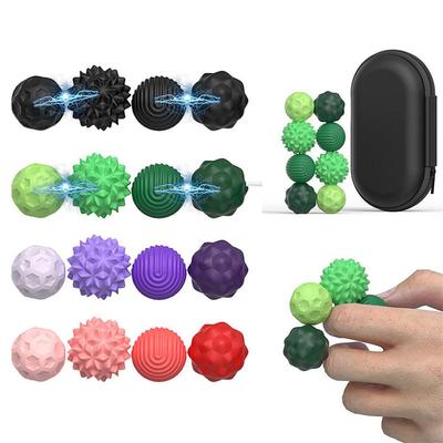 4/8PCS Jouet Magnétique en Silicone Jouets Sensoriels Fidget Anti-Stress Anxiété Autisme Jouets de Développement GZW