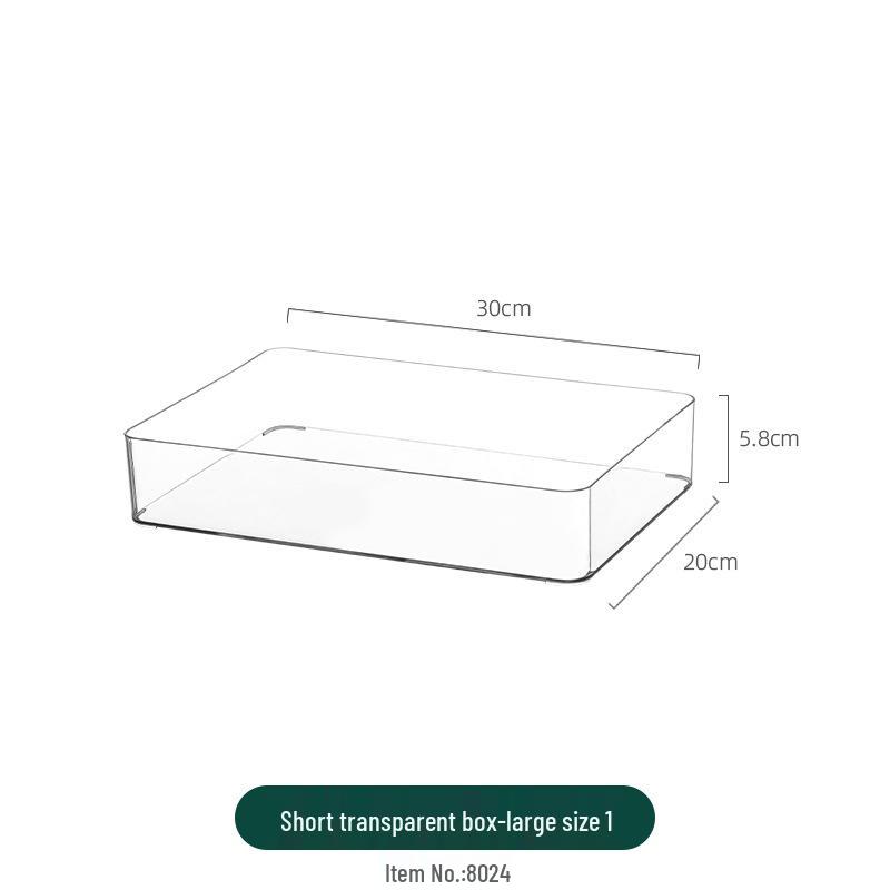 Clear Acrylic Jewelry and Cosmetics Storage Box with Lid