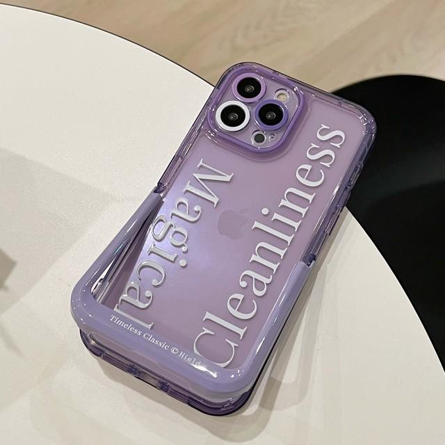 

Ins фиолетовый чехол-подставка для букв с рисунком, милый чехол для телефона для Iphone 13 12 Promax 14 Pro Max 11 Fundas Conque For iphone 14plus