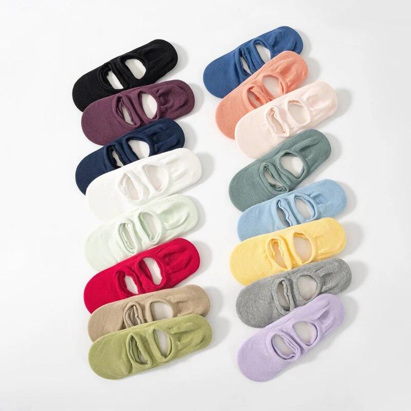 Damen Yoga Socken, atmungsaktiv, Silikon, rutschfest, Pilates Socken, Baumwolle, rückenfrei, Damen Fitness, Tanz, Ballett, Sport Socken Hausschuhe