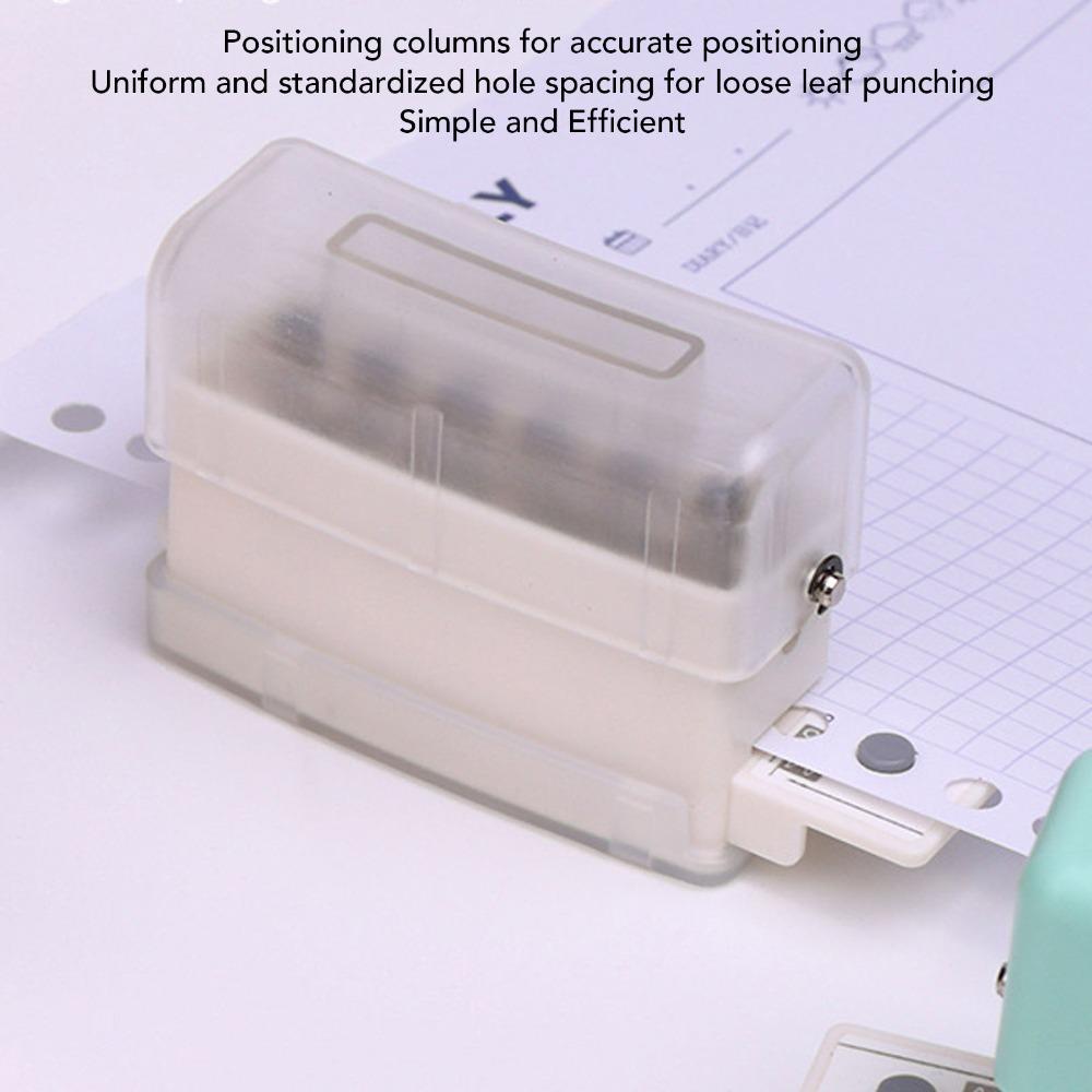 ABS Loose Leaf Punching Machine Practical Manual Puncher Handheld Mini Puncher Paper Crafting