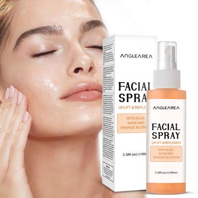 Orange Flavor Moisturizing Tonic Spray 100ml Replenish Facial Essence Refreshing Toner Men and Women Nourish Hydrate Smooth and Delicate