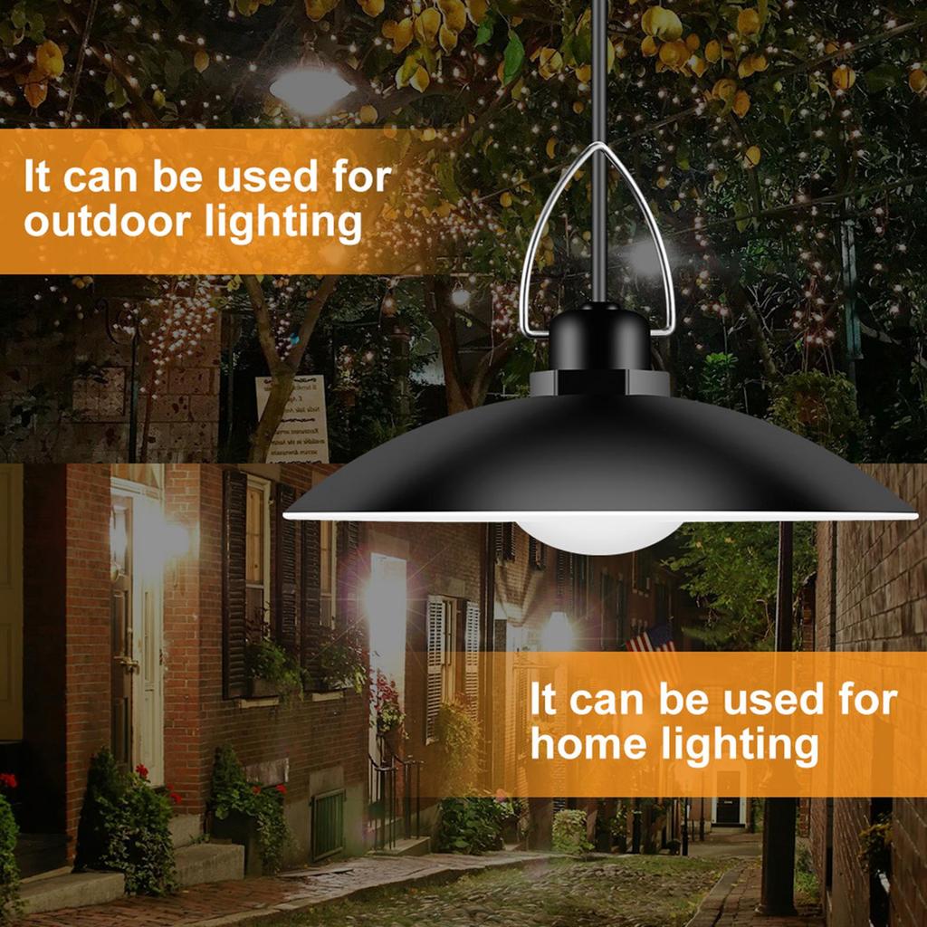 Solar Pendant Light Intelligent Light Control Energy Saving Outdoor Waterproof Home Garden Lighting
