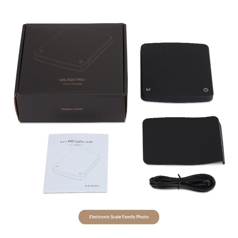 Hand-drip Coffee Digital LED Display Rechargeable Electronic Scale with Timer and Tare Function for Gram Weighing Coffee Brewing