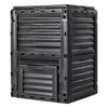 Garden Compost Bin 80 Gal, BPA Free Composter, Large Capacity Outdoor Composting Bin with Top Lid and Bottom Door, Easy Assembling, Lightweight