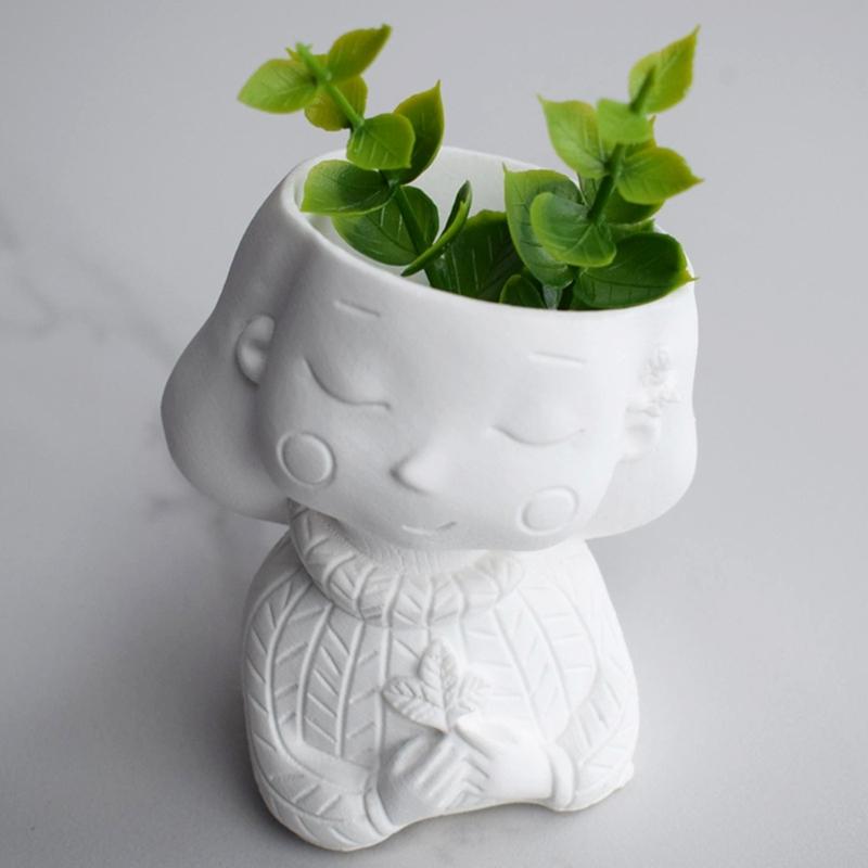 Planter Molds for Epoxy Resin Casting Moulds Craft Tool Silicone Casting Pen Holder Vase Flower Girl Molds