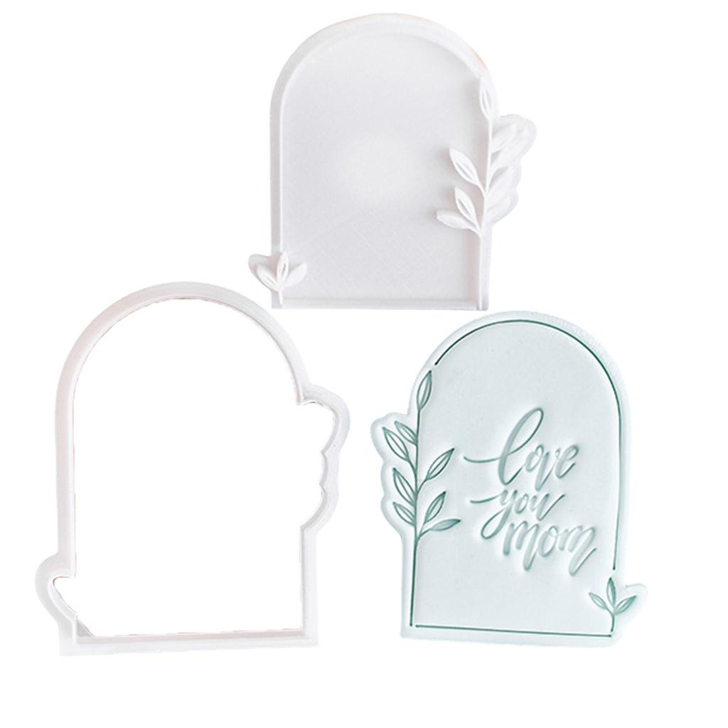 Mother's Day Cookie Stamp Molds Heartfelt Mother's Day Cookies Fondant Cutter Functional Biscuits Baking Stamp