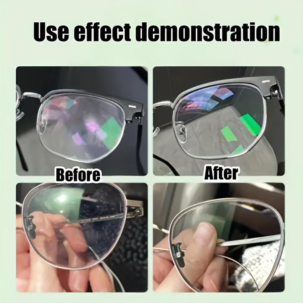 Multi-Functional Glass and Lens Scratch Repair Kit - Glass Care Wax - Restores Clarity and Smooth Surface - Suitable for Car Win
