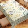 Vintage Blumenmuster Polyester Tischdecke - Dekorative Tischabdeckung für Esstisch, Stilvolle Dekoration für Heimpartys