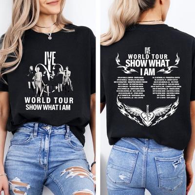 IVE Show What I Am Tour 2026 Shirt, IVE Nordamerika Tour T-Shirt für DIVE Kpop Fan