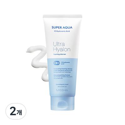 Super Aqua Ultra Hyalon Reinigungsschaum, 200ml, 2 Stück