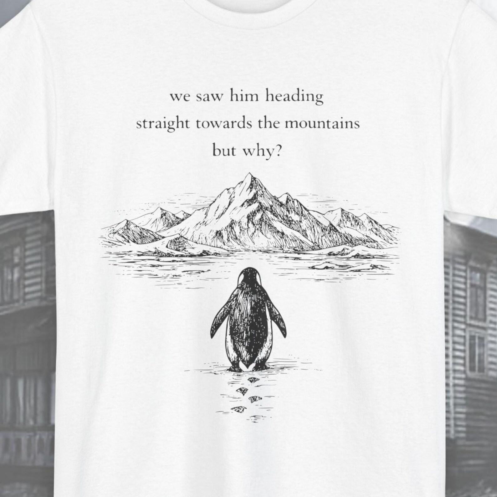 Nihilist Penguin But Why Meme Gift Shirt, Werner Herzog Penguin Trending Meme Shirt, Motivational T-Shirt, Nihilist Shirt Gift for Him Her 2XL