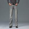 Herren Mid-Rise Loose Stretch Jeans Klassisches Design Schlagjeans