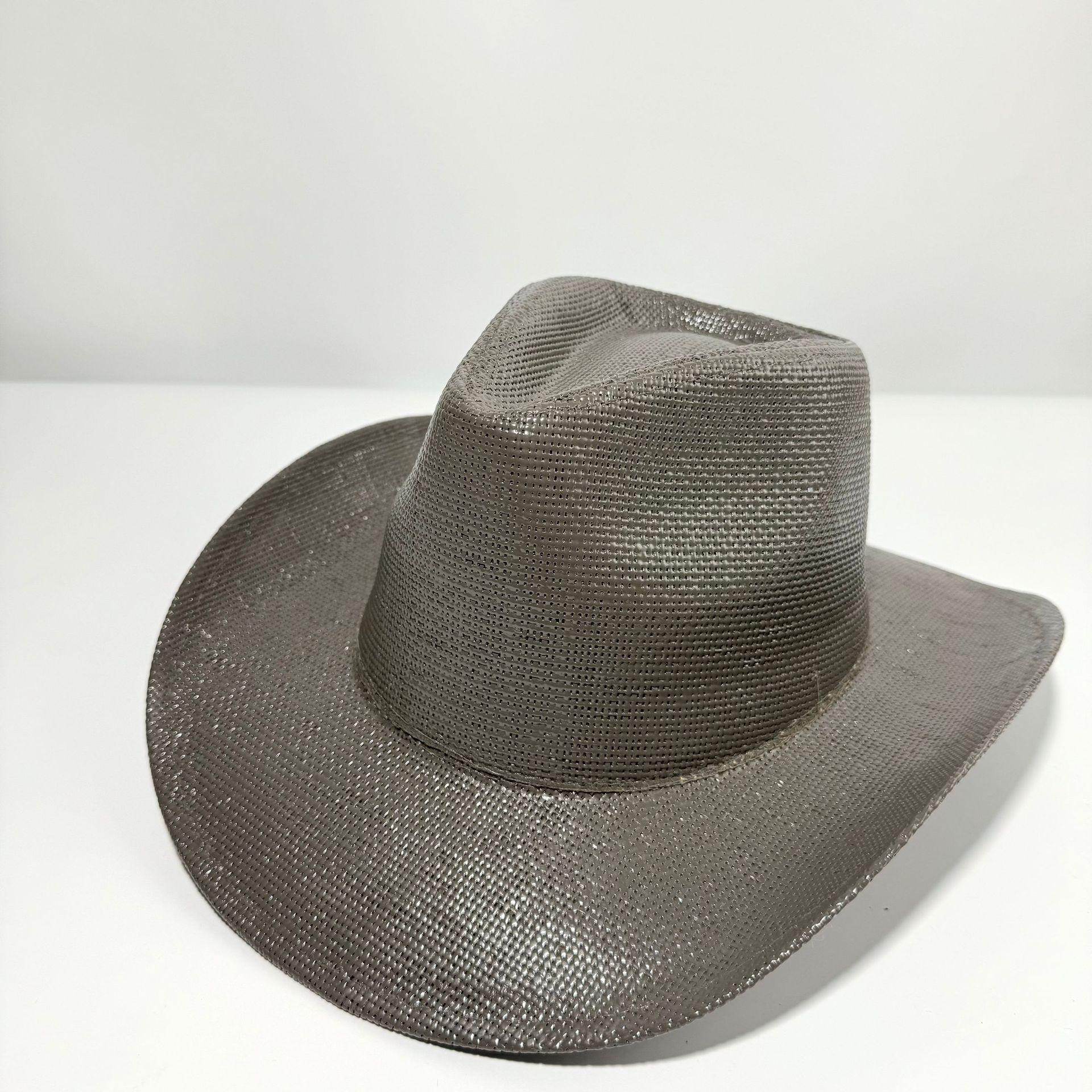 

JYL TS DIY American Cowboy Hat Unisex Printed Wide Brim Hard Top Hat Straw 1222Mao11211 императорский фиолетовый