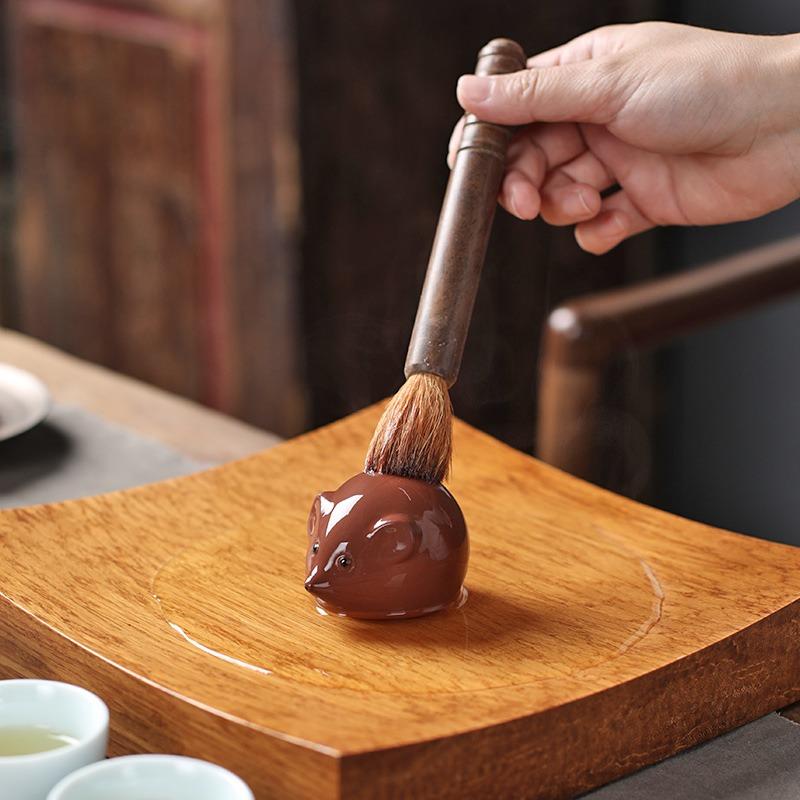 Yixing Purple Clay Tea Pet ,Mouse Tea Play,Gongfu Accessories, Handmade Chinese Sets, Zen,Statue,Home Decoration